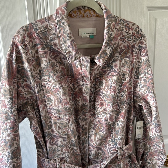 Anthropologie NWT Paisley Utility Jumpsuit 1X - Picture 5 of 10